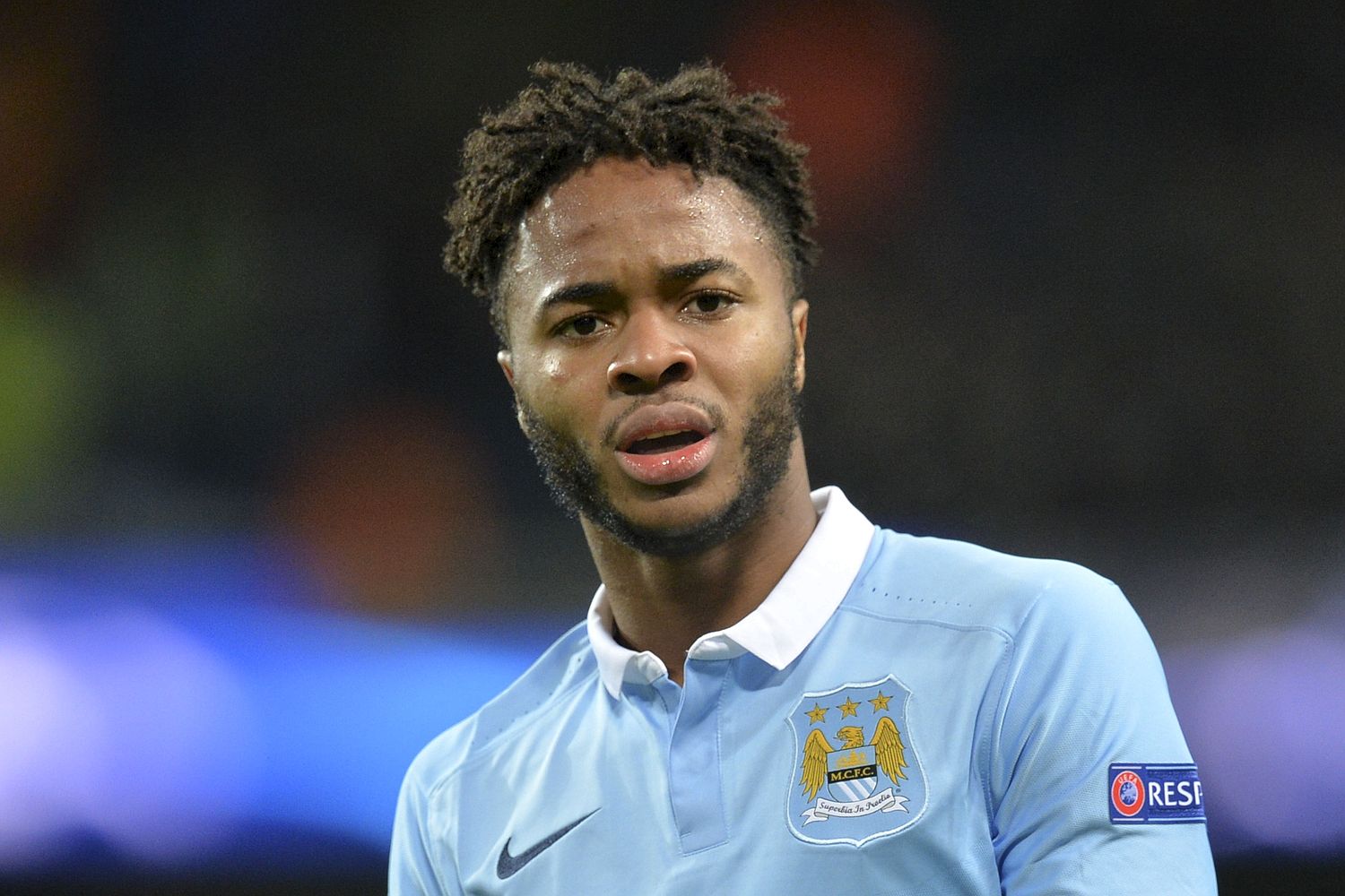 Raheem Sterling scored twice in City's midweek Champions League win