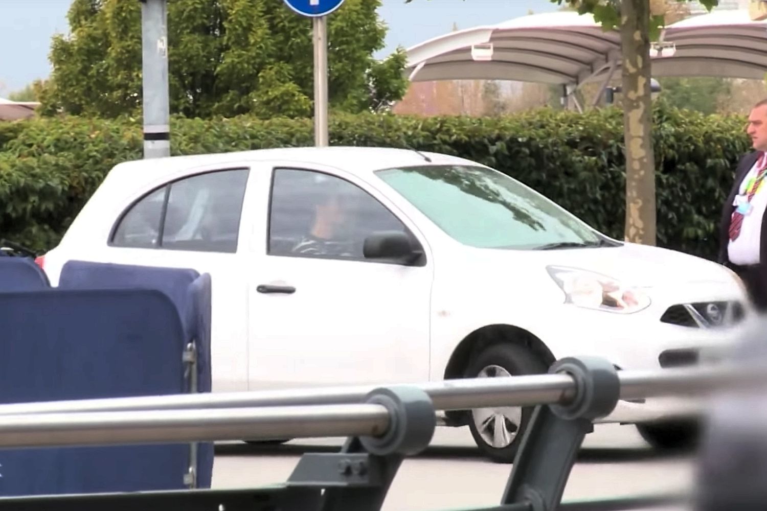 Jesus Navas cruises through Manchester in a Nissan Micra