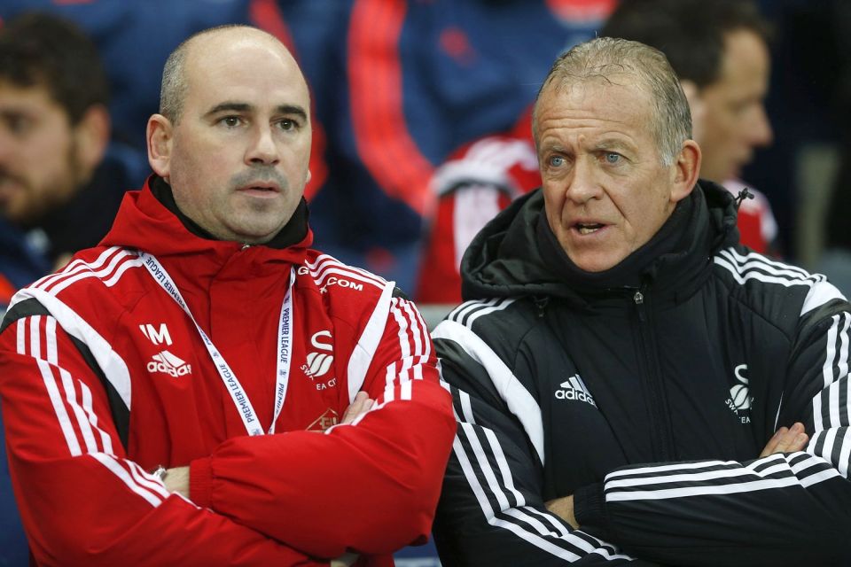 Ian Mitchell (left) has had successful spells with both Wales and England under Chris Coleman and Gareth Southgate