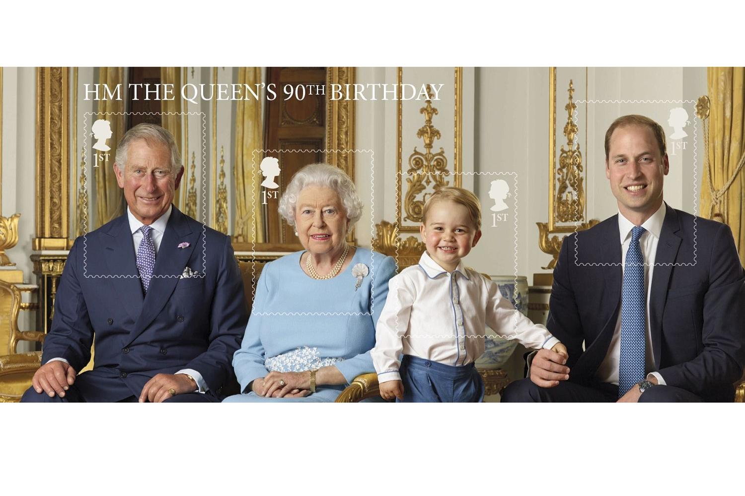 Snap ... perforated sheet creates stamp for all four royals