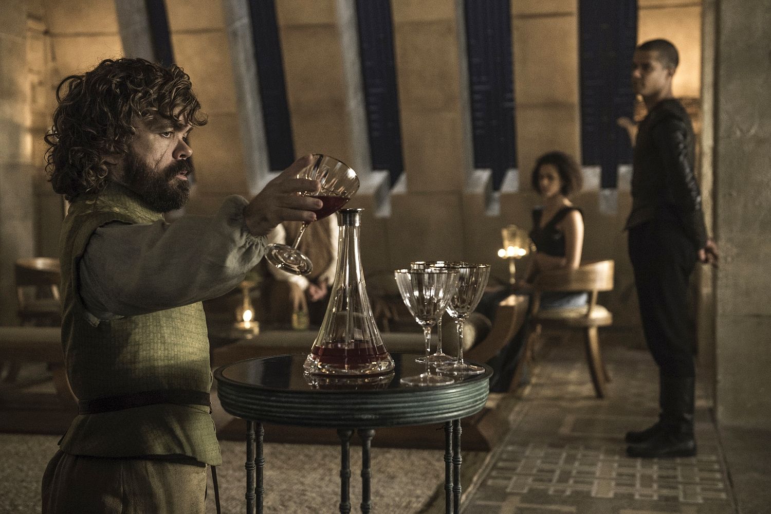 Comic ... Tyrion Lannister provides humour in gory show