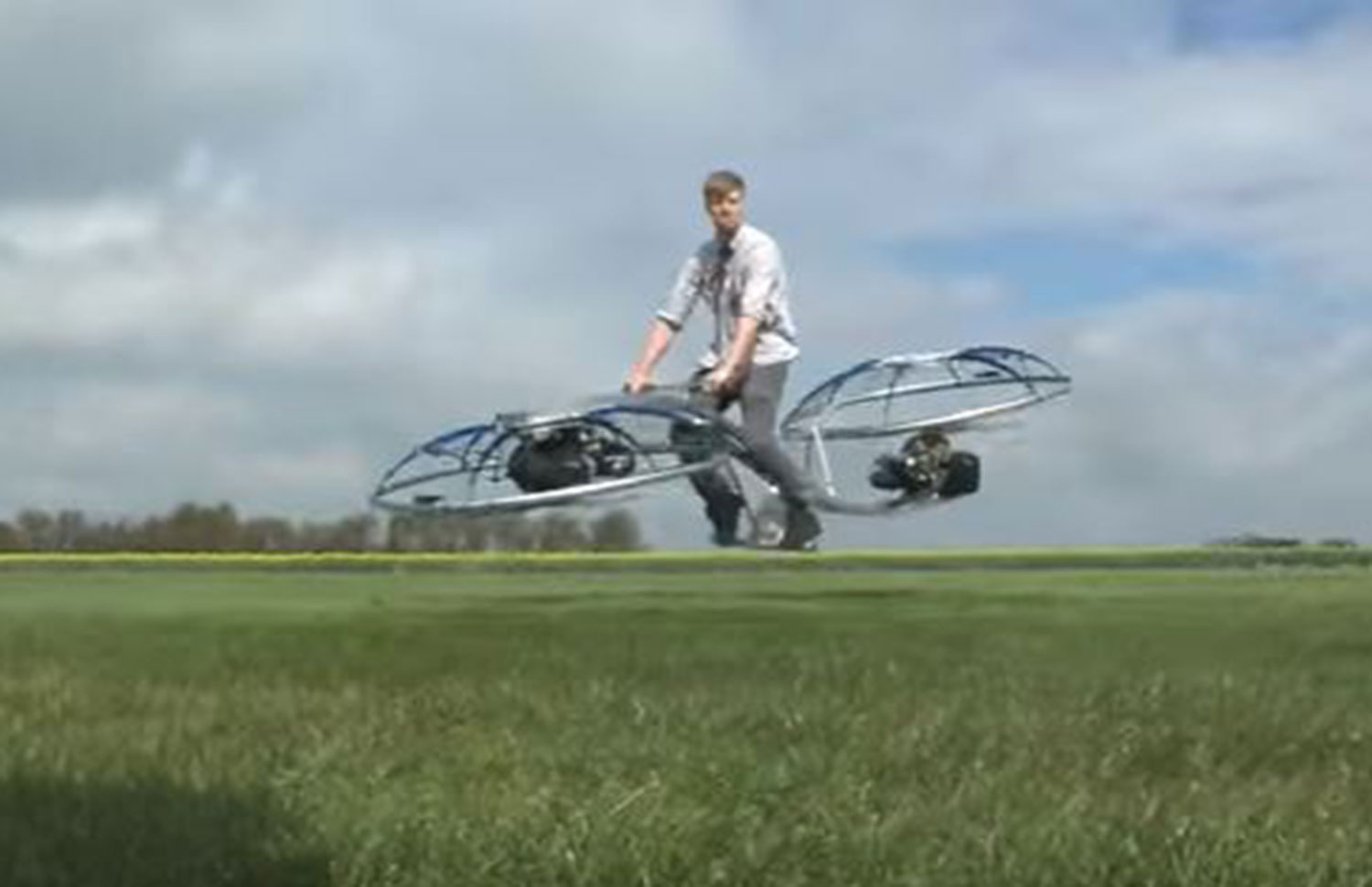 British inventor builds 'Homemade Hoverbike'