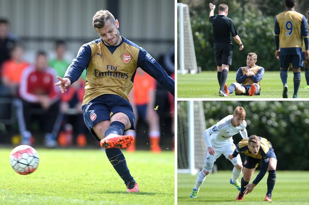  Jack Wilshere saw action for Arsenal's Under-21s at Swansea