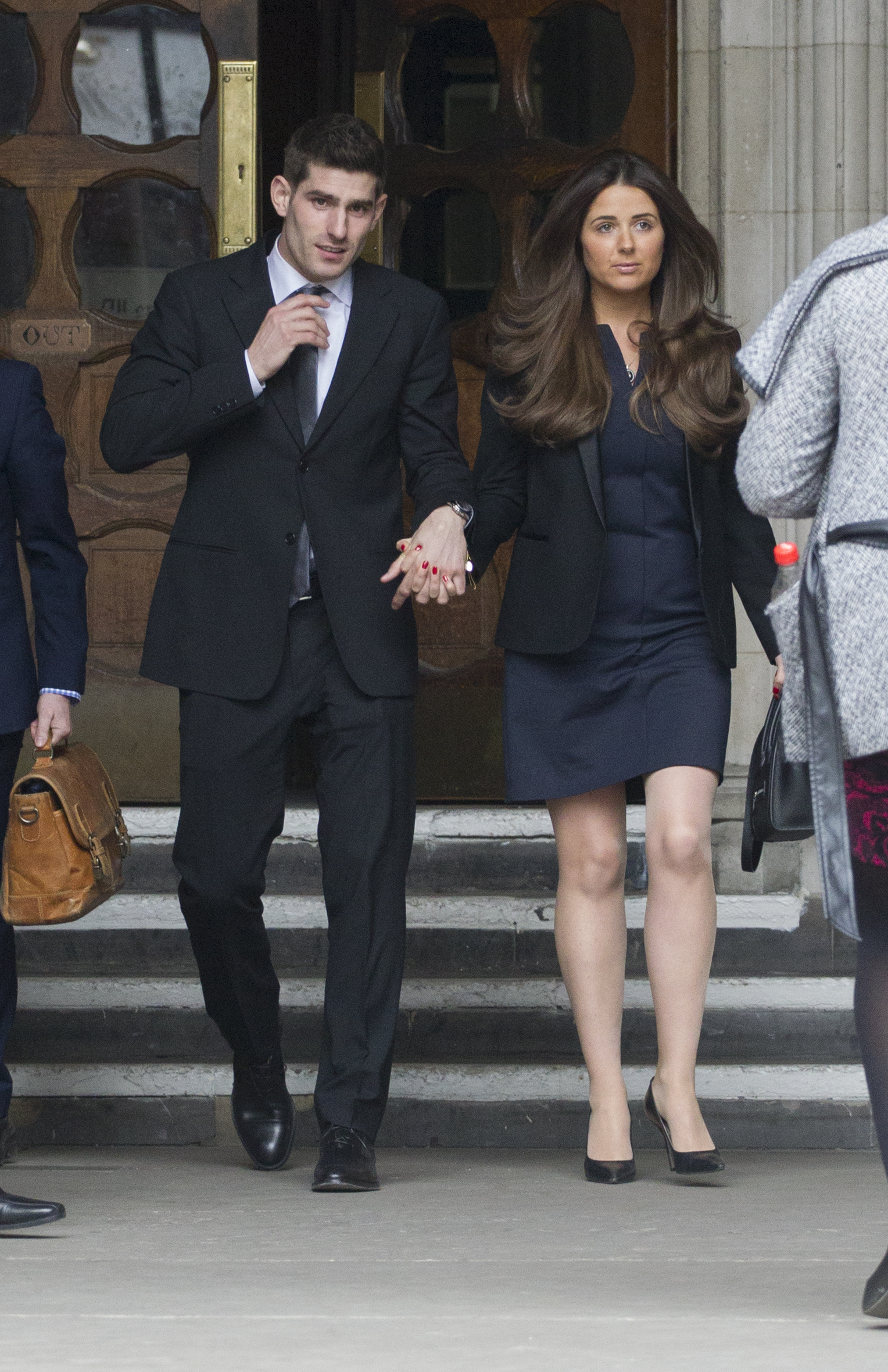  Ched Evans leaving the Royal Courts of Justice with his fiancee Natasha Massey