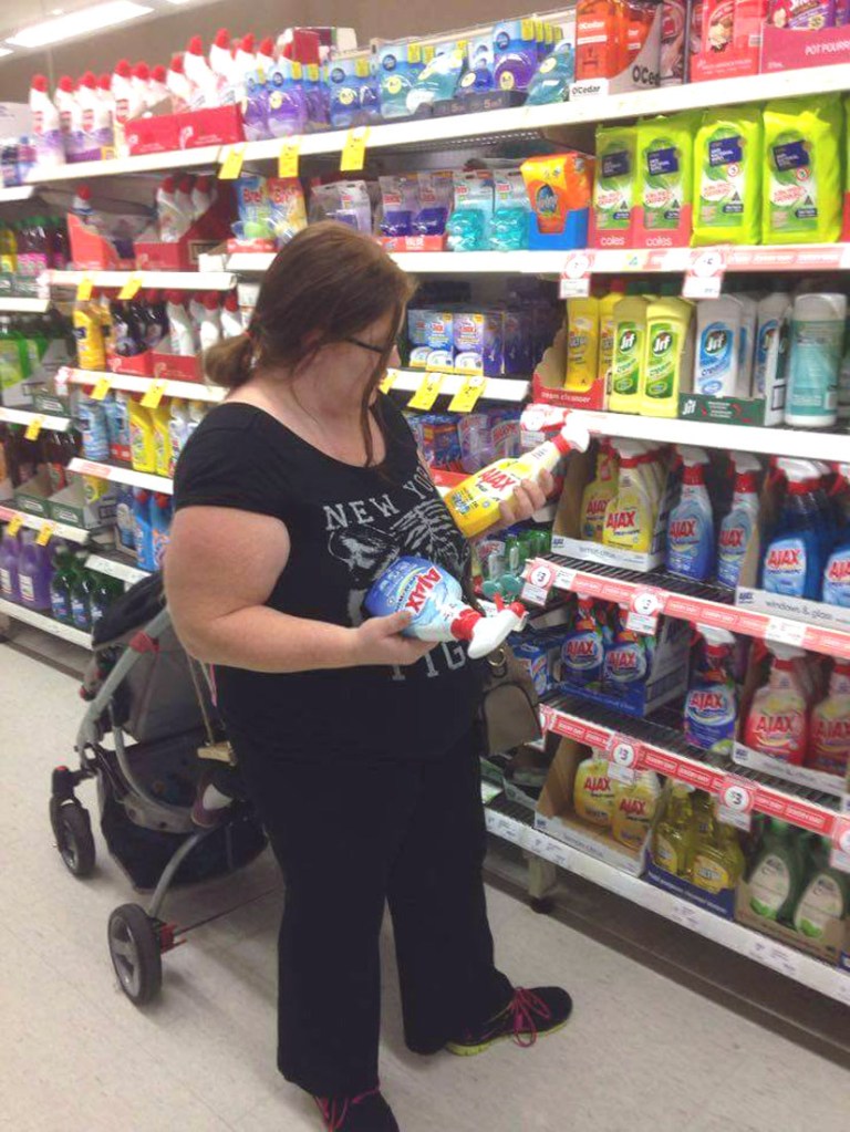  Aware of how dangerous it would be to both her and her unborn child's health, Rhiannon has managed to resist the temptation of swallowing the cleaning products