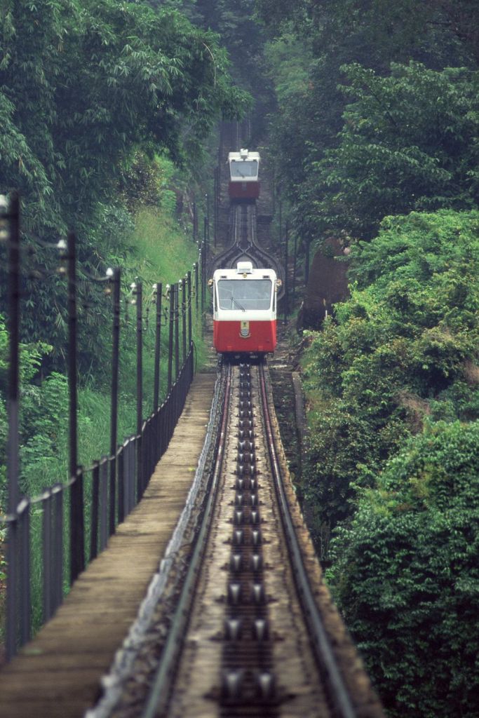  The cable car/tram crossover is the best way to travel up Penang Hill