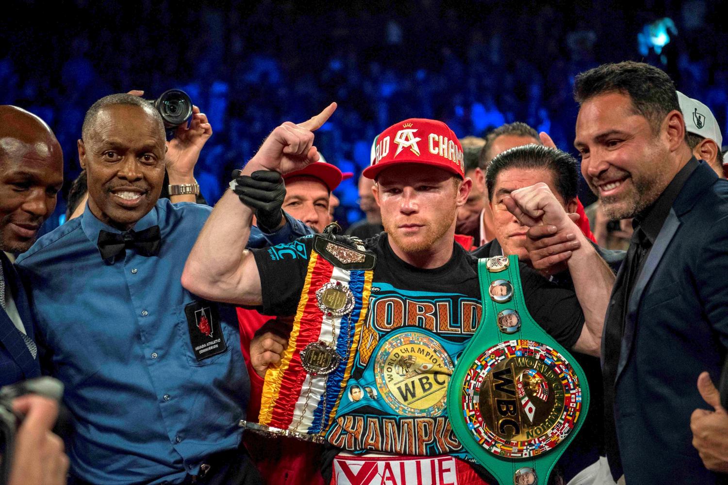  Saul Canelo Alvarez dropped his WBC belt and it was awarded to GGG