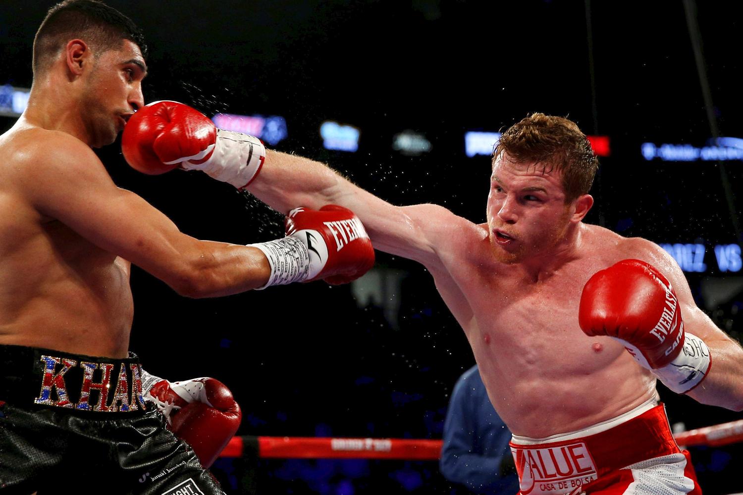  Canelo wiped Amir Khan out in Las Vegas with a right hand