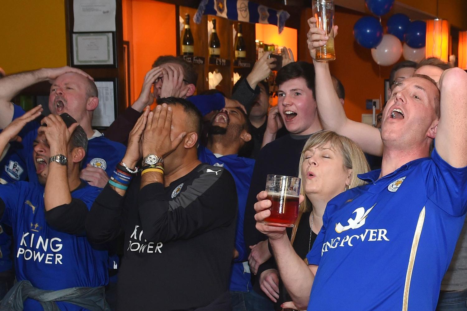 Leicester fans thought their party was over when Spurs raced into a two goal lead