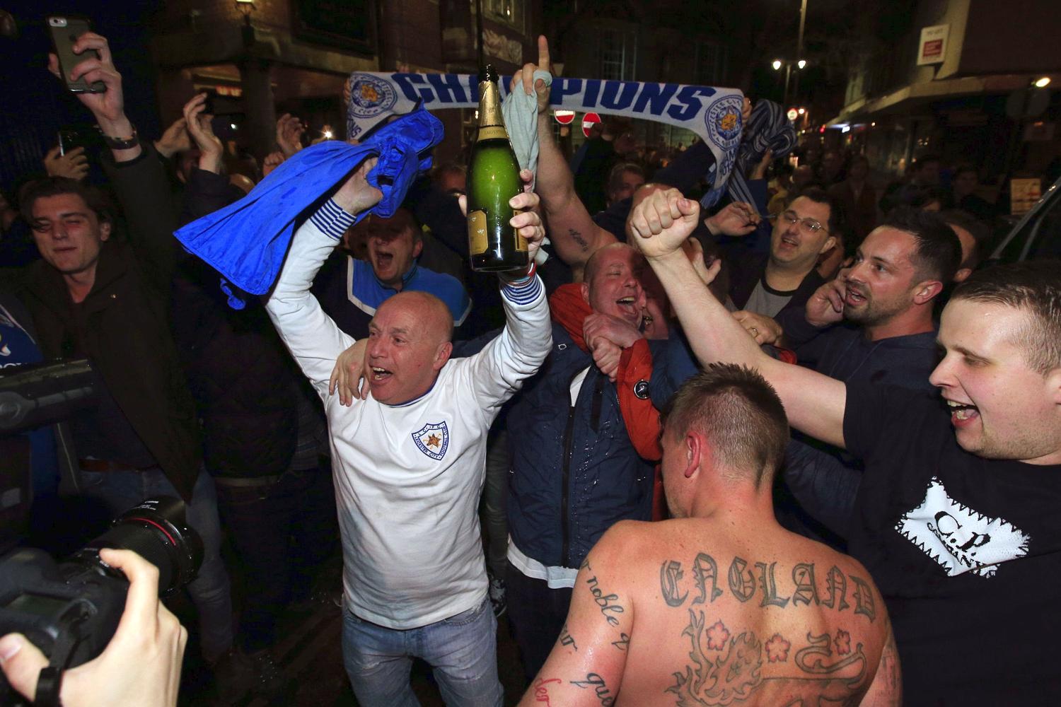 Champagne corks were popping in the Midlands where Leicester were the toast of the town