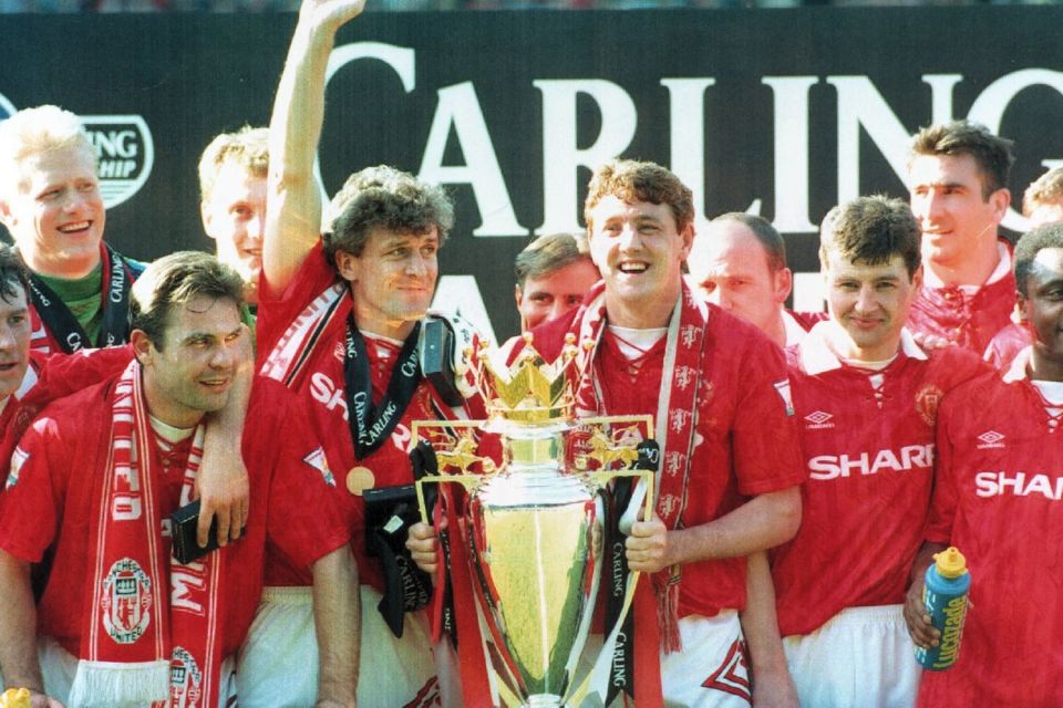  Steve Bruce's first title success as Manchester United captain was in 1994, when they won the Double