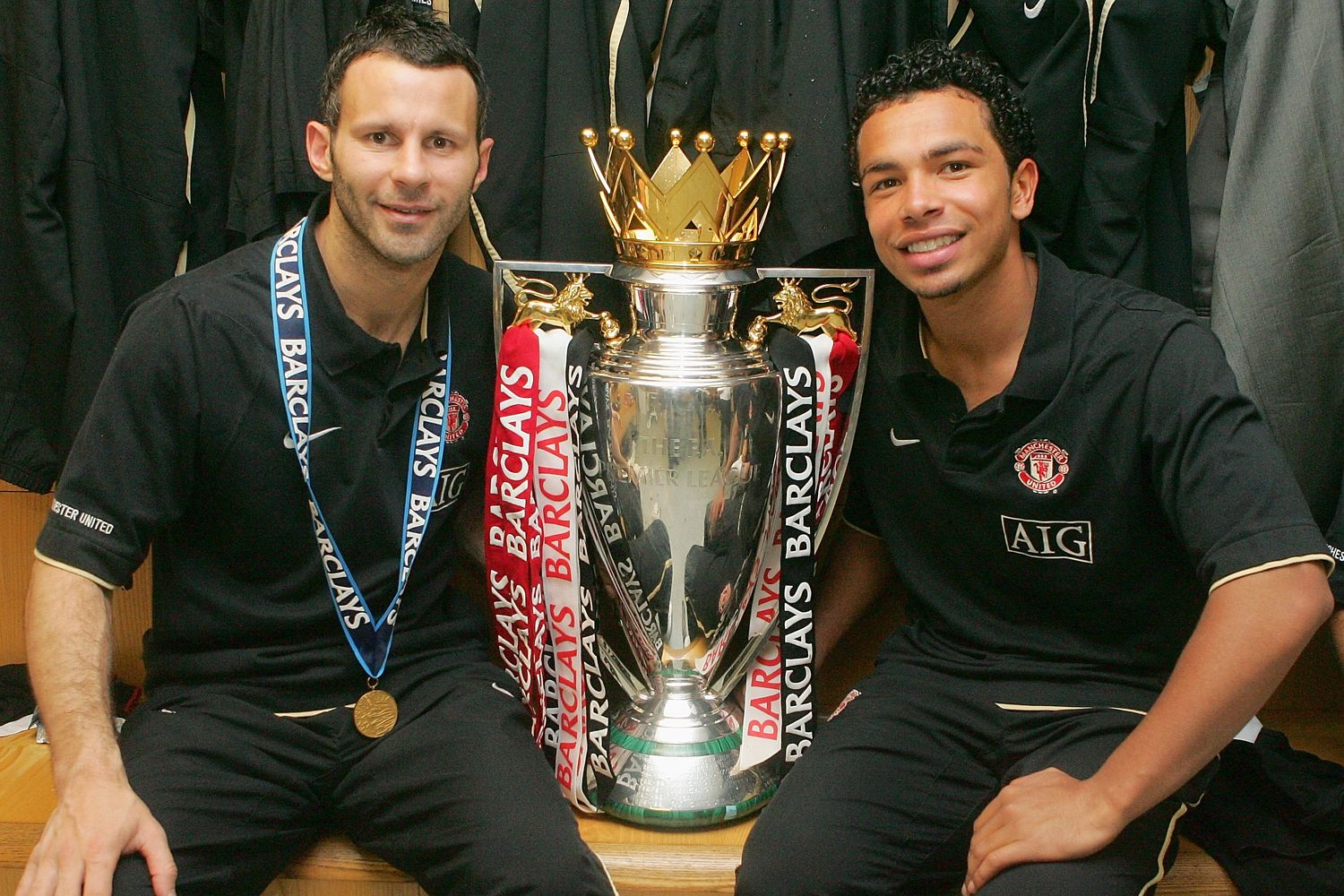 There are 14 Premier League medals in this picture...and only 13 belong to Ryan Giggs