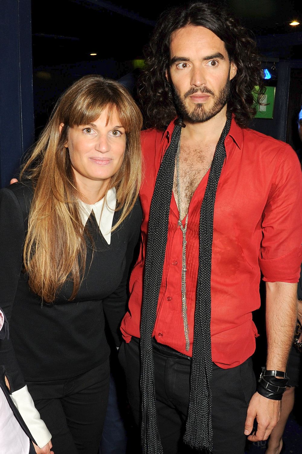 Past loves . . . Russell with Jemima Goldsmith