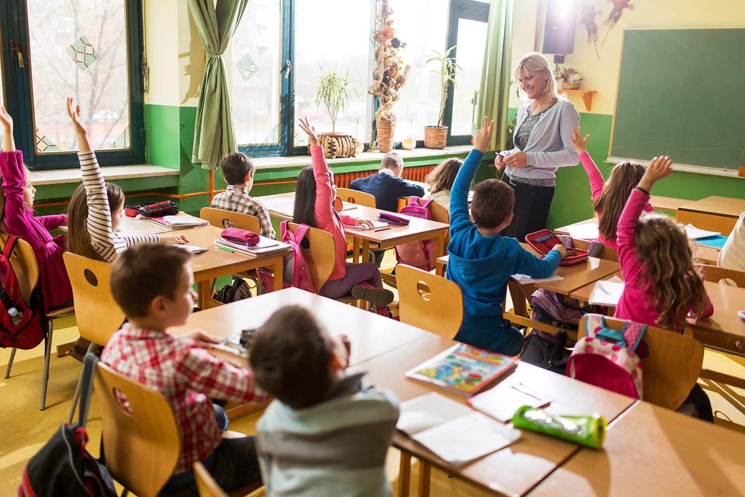 Children in a classroom