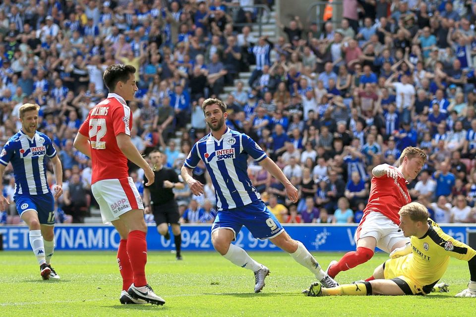  Wigan striker Will Grigg has scored 28 goals in all competitions this season