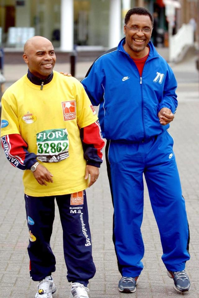  Watson walked the London Marathon with former footballer Danny Wallace last year