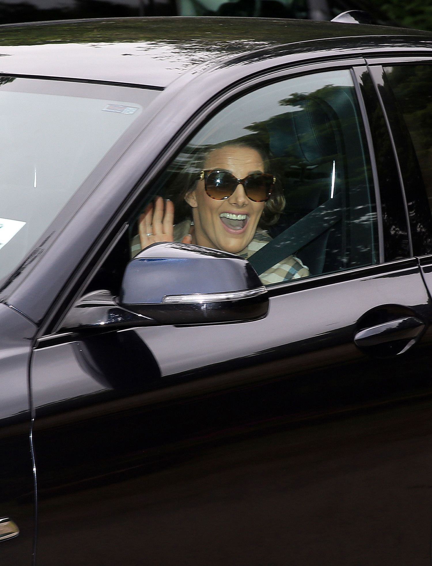 Singer Sam Bailey arrives at Peckforton Castle, in Peckforton, Tarporley, Cheshire, for the marriage of Leicester City striker Jamie Vardy and his fiancee Rebekah Nicholson.