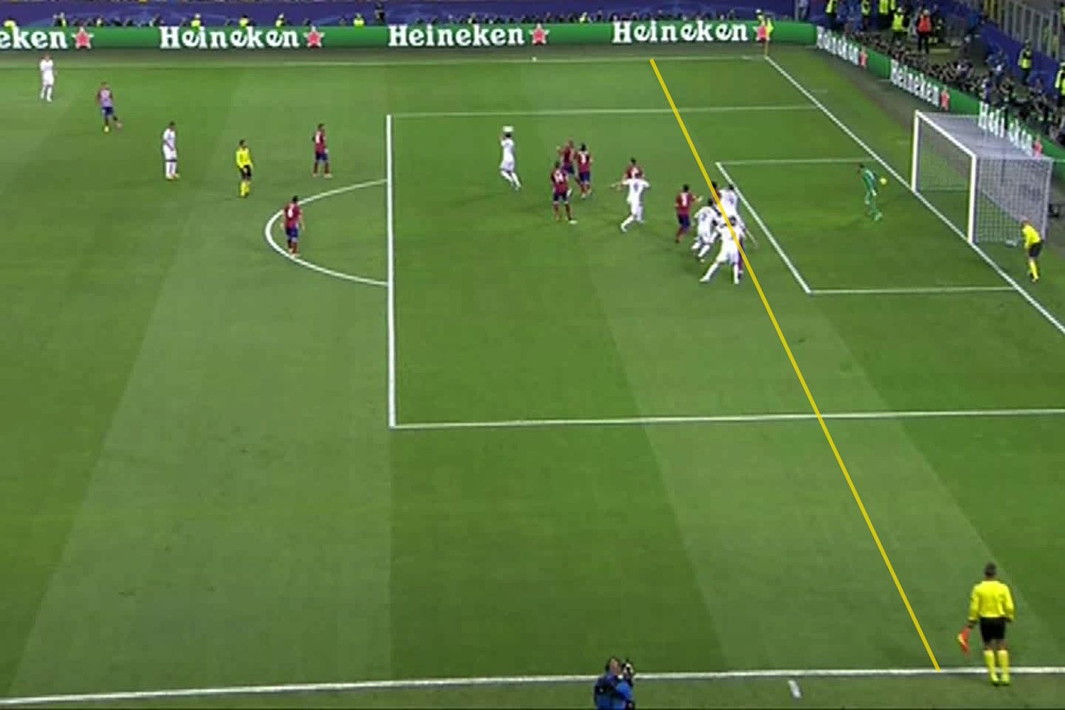 Replays showed Sergio Ramos' leg was in an offside position