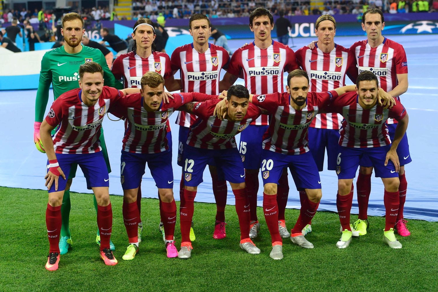 Atletico Madrid line-up ahead of the Champions League final