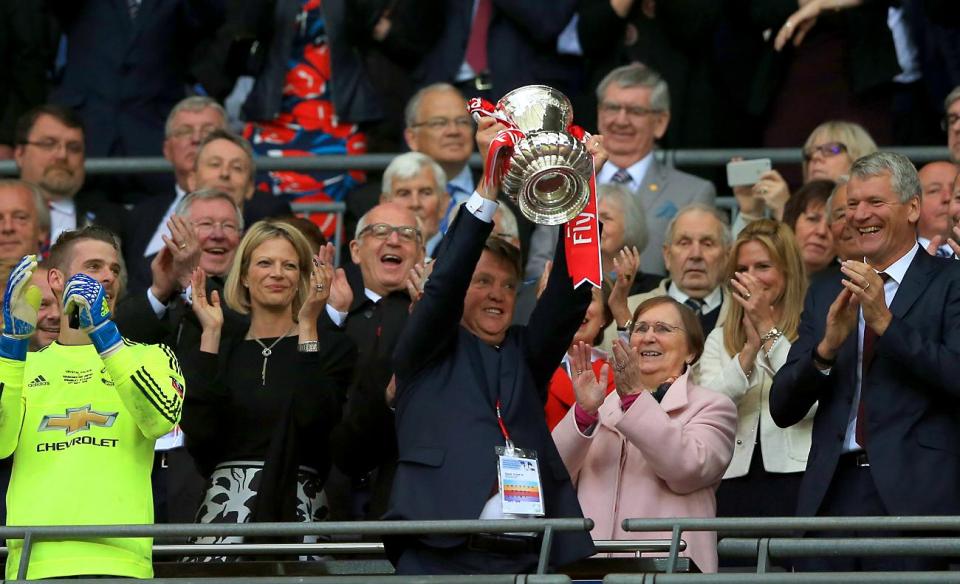  Louis Van Gaal managed to win the FA Cup but it wasn't enough after spending nearly £300million