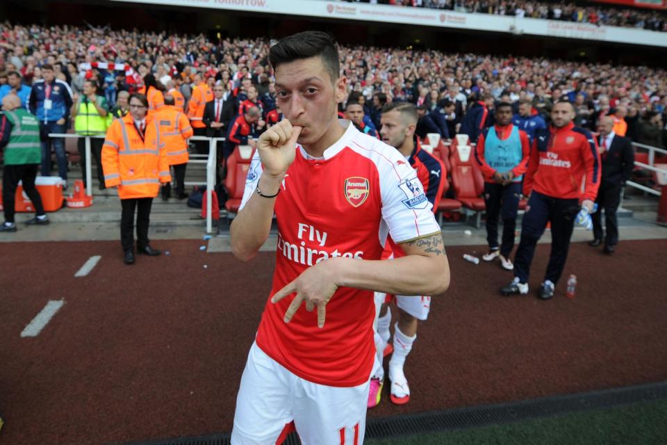  Mesut Ozil and his signature celebration, but what does it all mean?