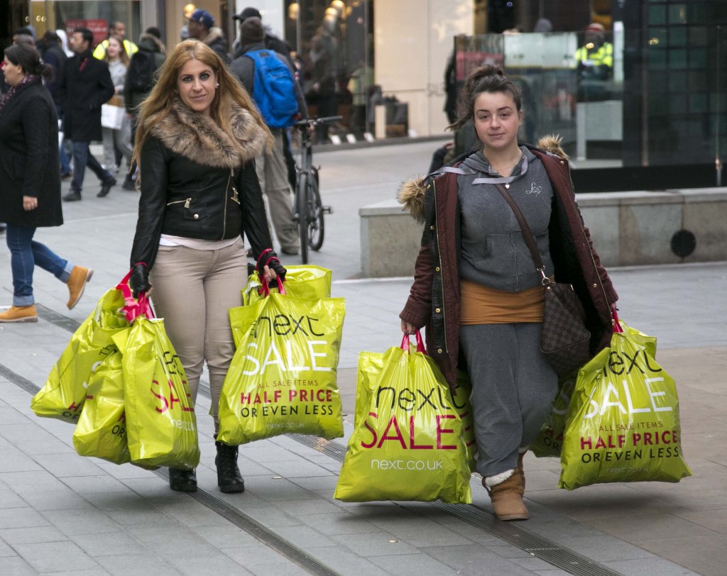 Shoppers at Westfield Shopping Centre