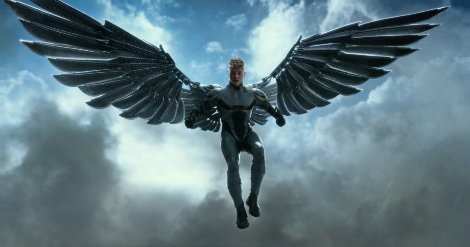  Taking off ... Ben as Angel in X-Men: Apocalypse