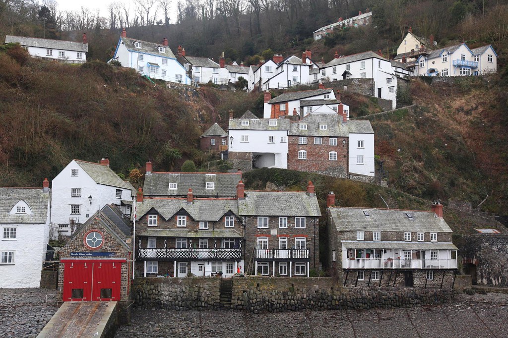  The incident happened in the village of Clovelly, North Devon, yesterday