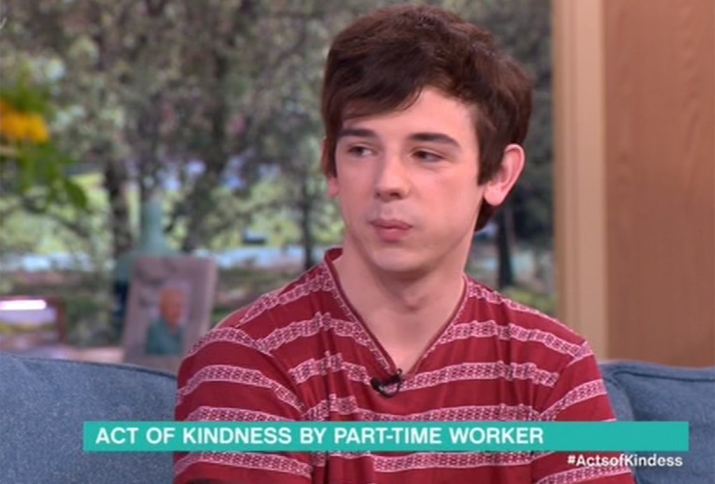  Robert was on the show to discuss his own act of kindness