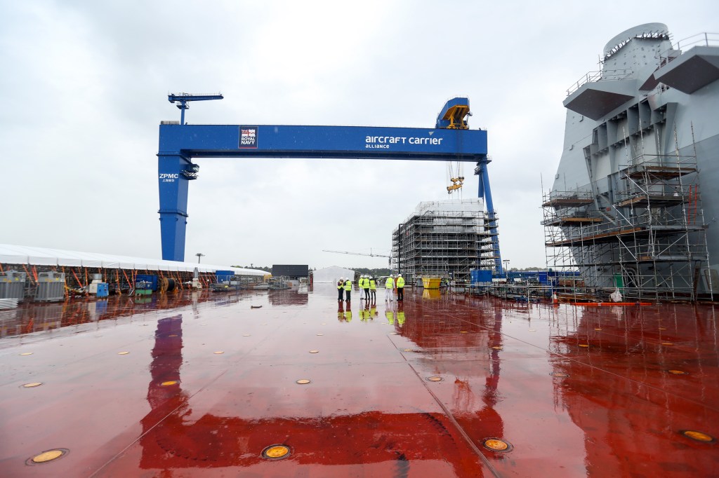  The enormous ship is set to be commissioned next year, and could see action as early as 2020