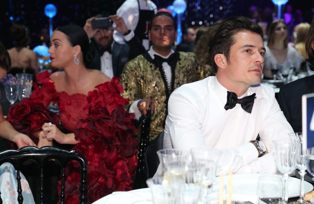  Songstress Katy was with boyfriend Orlando Bloom at amfAR's 23rd Cinema Against Aids Gala