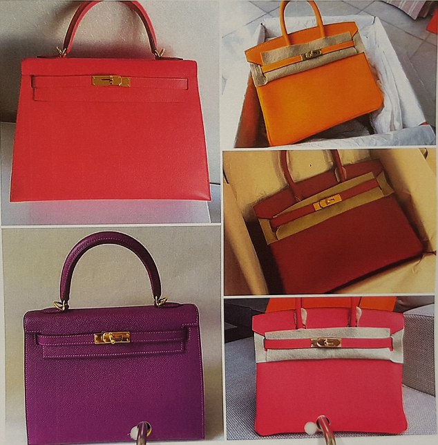  Her extensive handbag range includes brands like Chanel, Hermes and Dior