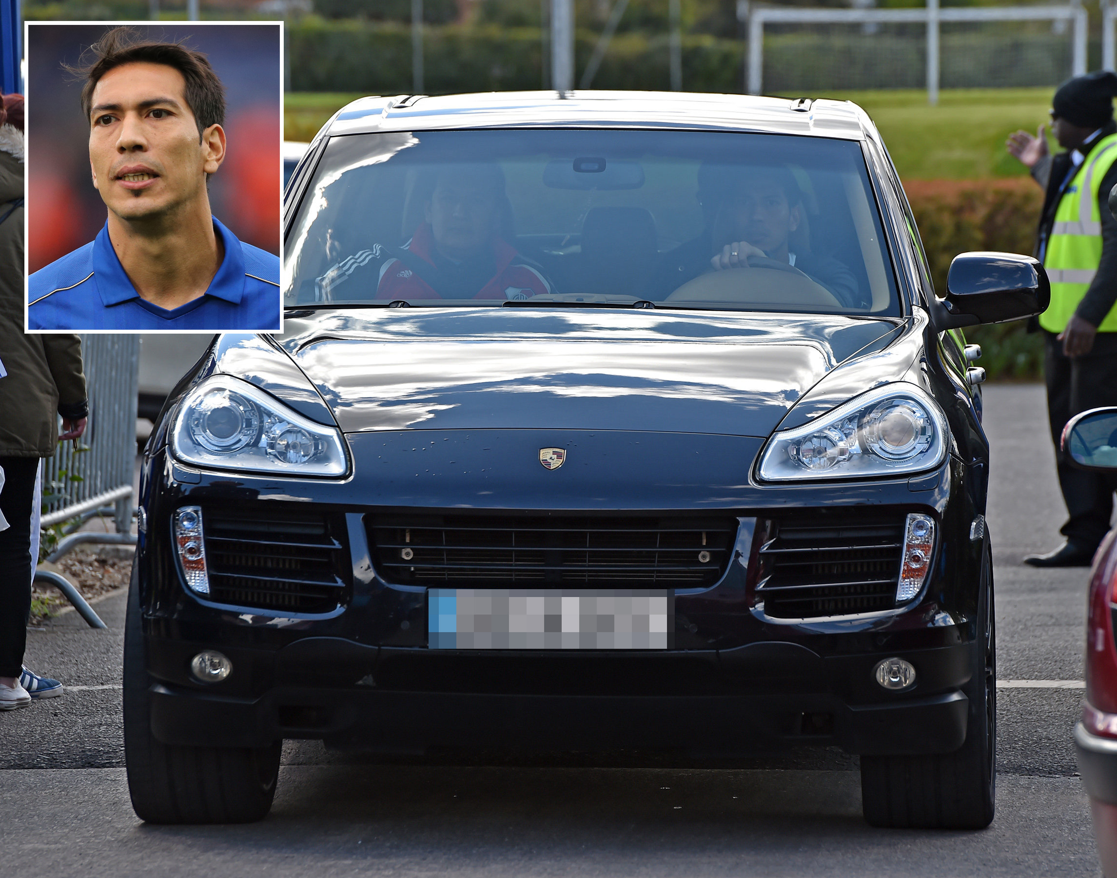  Leicester player Leonardo Ulloa is another footie star caught with foreign plates