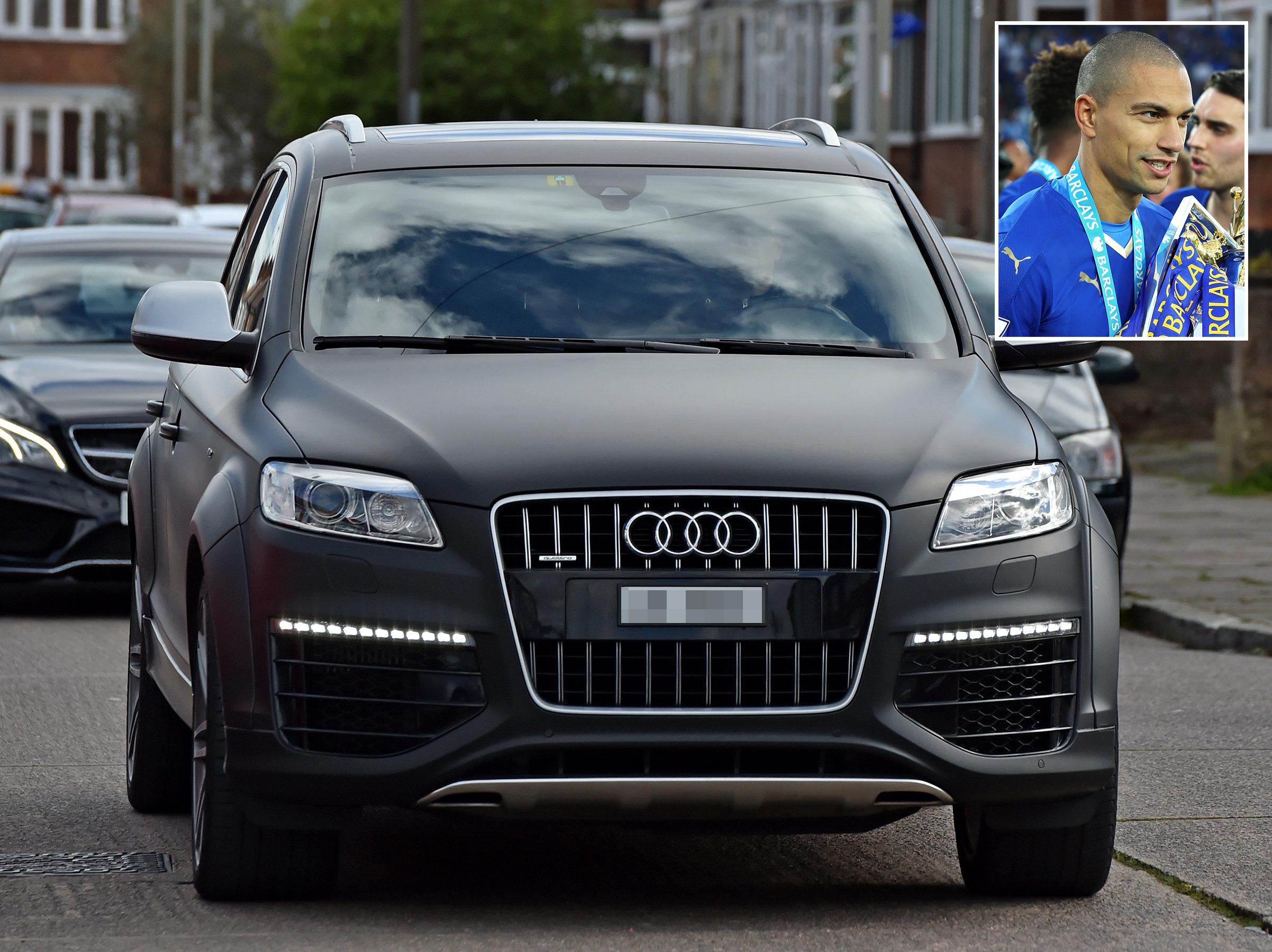  Gokhan Inler was spotted driving a matt black Audi with Swiss plates