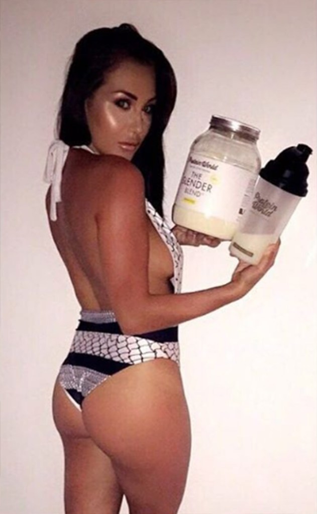  It was lucky she took her protein with her on holiday so she had the energy to run