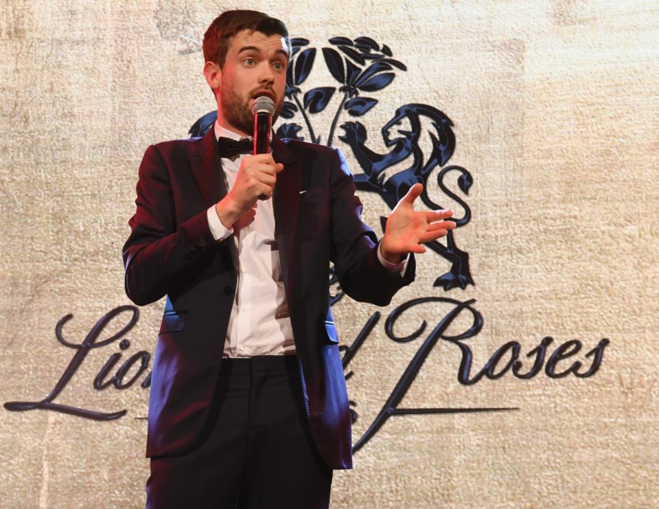  Crowds ... football fundraisers hosted by comic Jack Whitehall