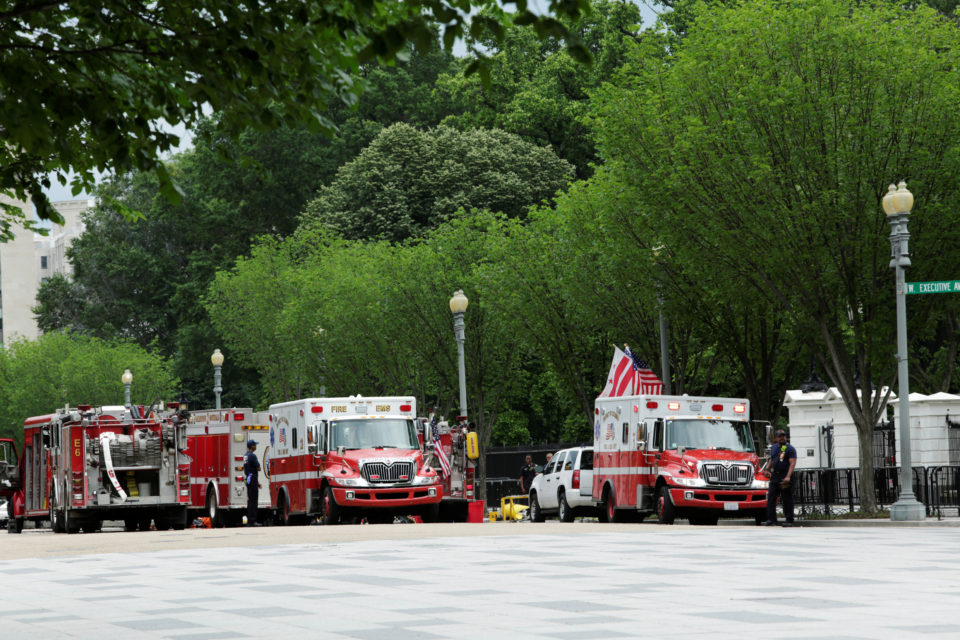 The Secret Service has confirmed it has detained a woman in connection with what happened