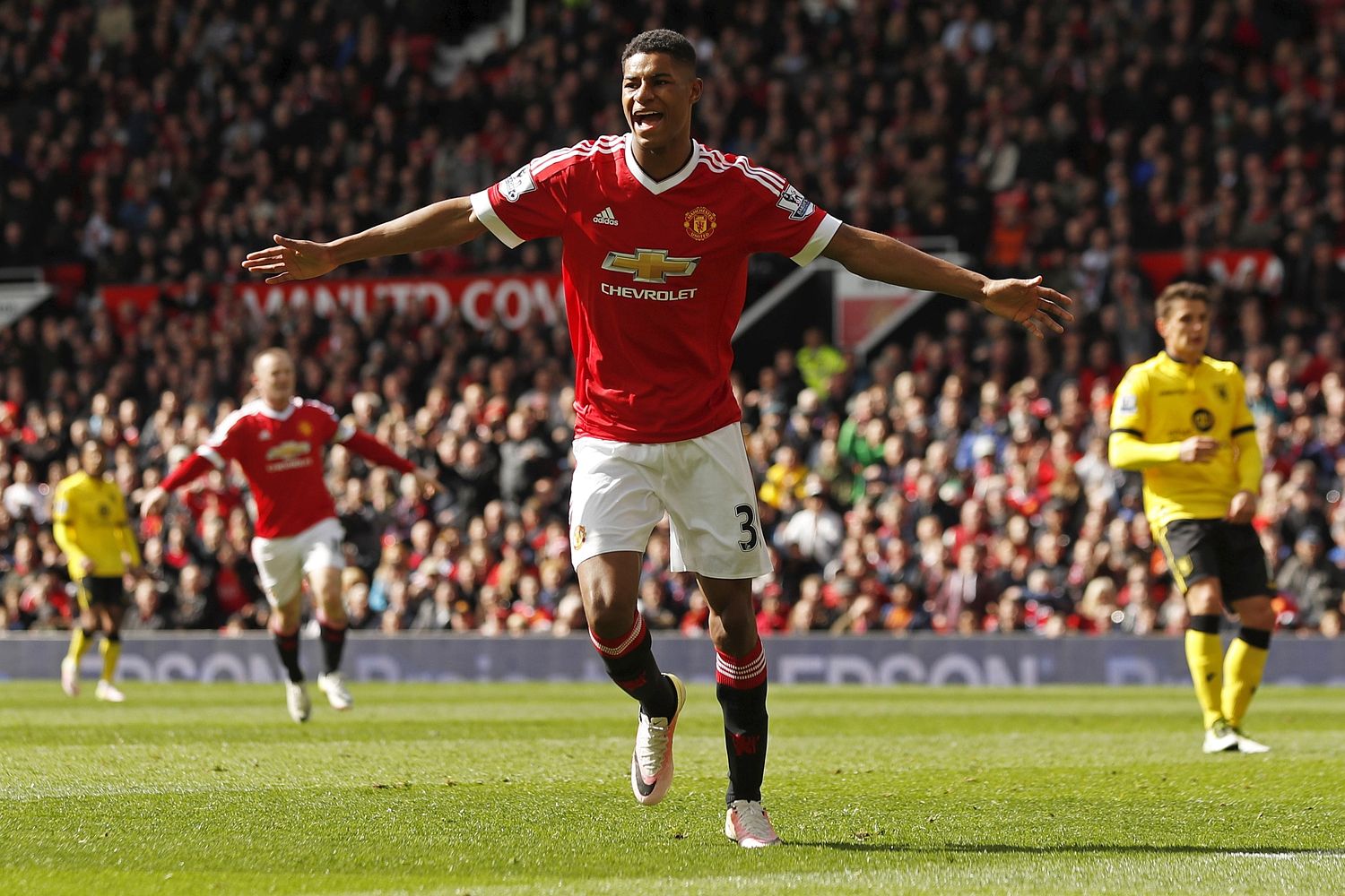  Marcus Rashford burst onto the scene with Manchester United this season