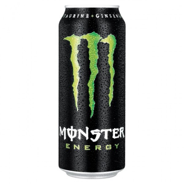  Monster, which comes in large tall cans, is one of the energy drinks banned by the school