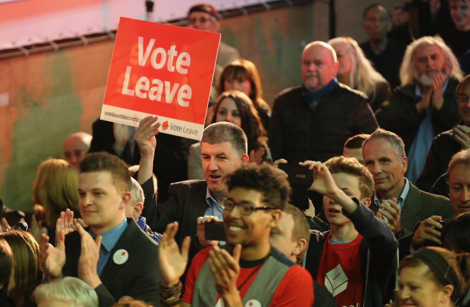  Vote Leave campaigners received some very welcome news this afternoon as the polls showed they are winning the Brexit battle