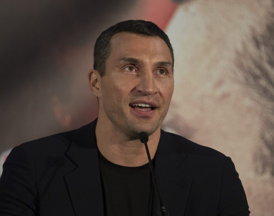  Wladimir Klitschko was due to face Tyson Fury on July 9 at the Manchester Arena