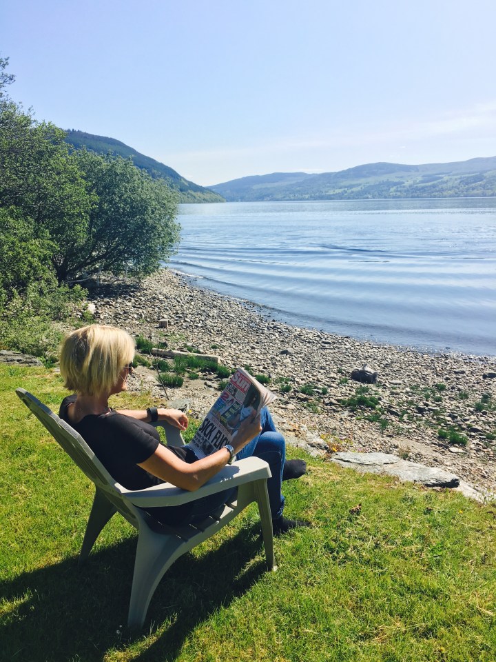  It’s not so grim up north ... Scotland’s Loch Tay has been bathed in 22 degree sunshine for the entire Bank Holiday weekend