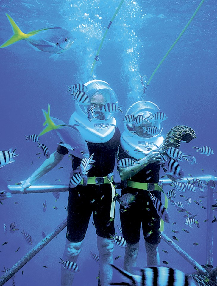  Try your hand at Snuba, a cross between scuba diving and snorkelling