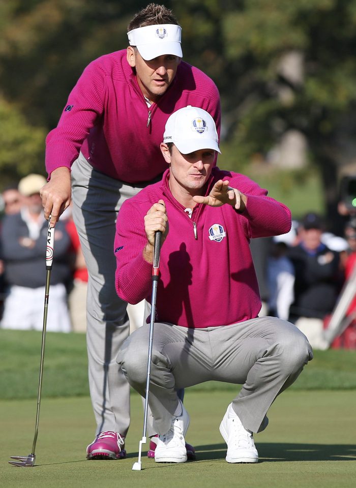  Medinah 2012...Poulter and Justin Rose kickstarted the bold  European comeback