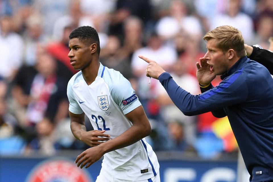  Marcus Rashford scored on his England debut and impressed off the bench at Euro 2016