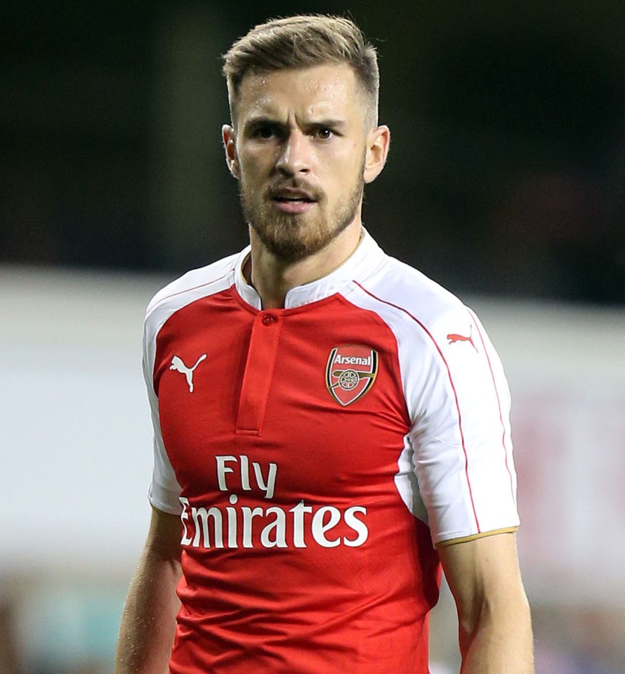  Get yer kit off! Wales' Aaron Ramsey is a model footballer