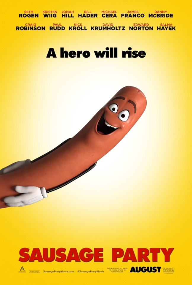  The trailer for Sausage Party was screened before children's film Finding Dory