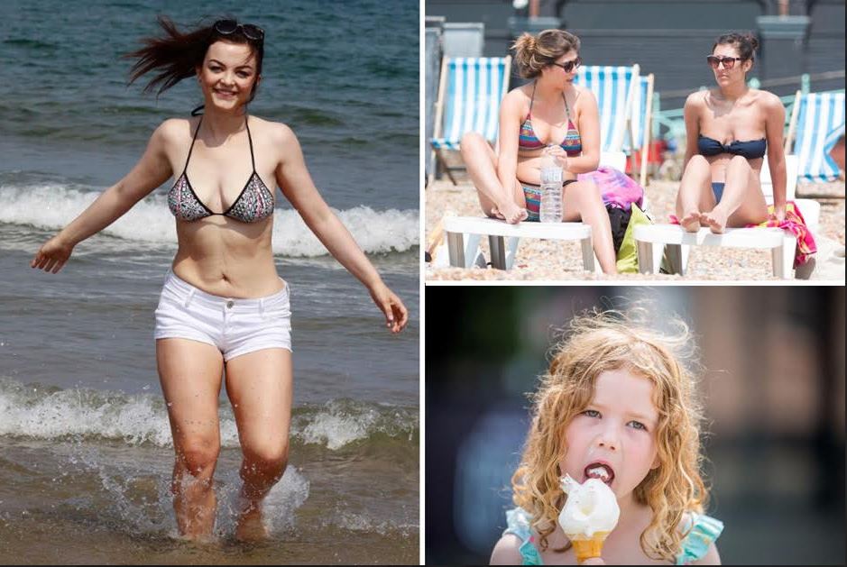  Brits make the most of the last couple of days of sunshine before thunderstorms hit