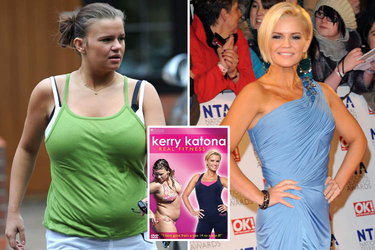  Kerry's weight has yo-yoed over the years but since splitting from her husband, George Kay, at the end of last year she's been working out again