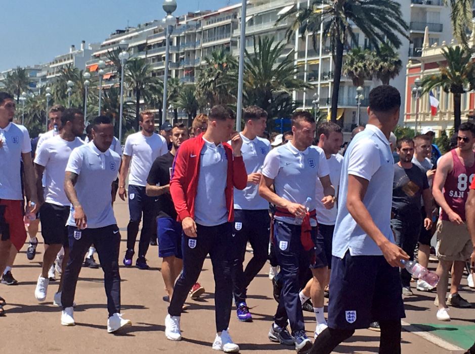  England squad spotted in Nice, France